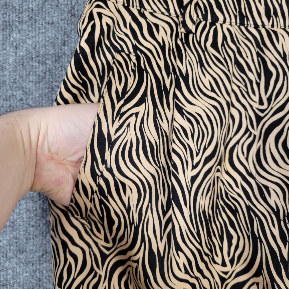 ESCADA Margaretha Ley Abstract Artsy High Rise Wool Silk Pleated Pants SIZE 38 - Picture 5 of 14